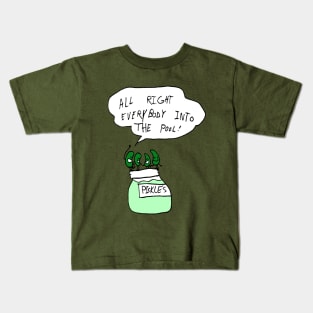 Cucumbers taking a dip Kids T-Shirt